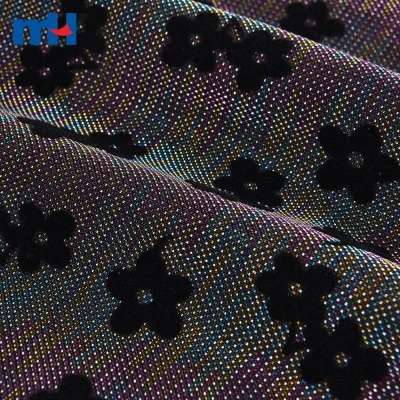 flocking interlock fabric