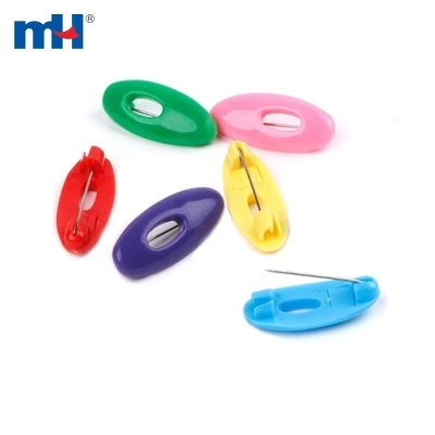 Plastic Scarf Safety Pin Brooch