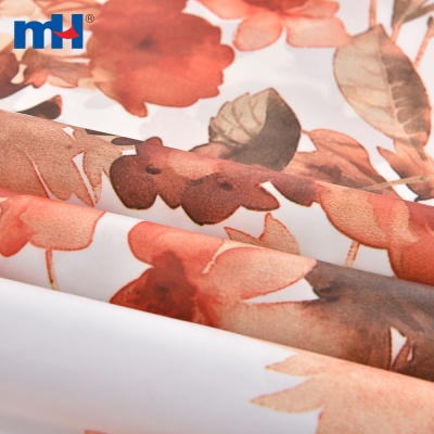 Printed Floral Taffeta Fabric