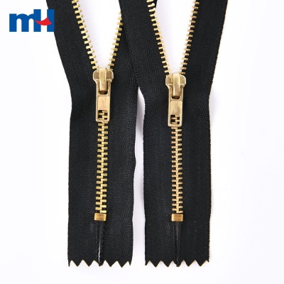 #3 Jeans Zipper Brass Teeth