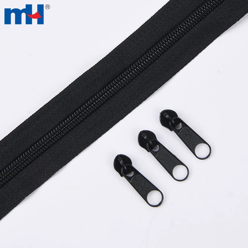 No.5 Nylon Coil Zipper Tape Long Chain by the Yard for Sewing