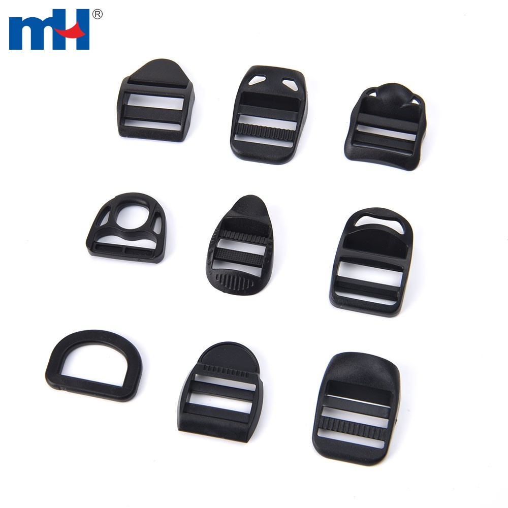 Plastic Ladder Slider Adjust Lock Buckle for Backpack Webbing Strap