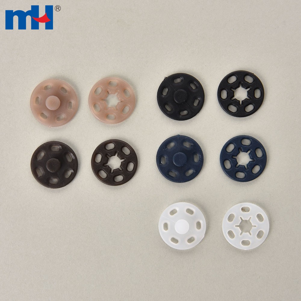 Sew-on Plastic Snap Button Fasteners Press Studs Buttons