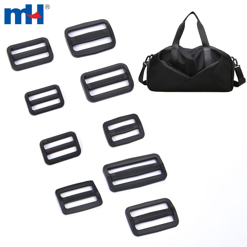 Plastic TriGlide Slide Buckle Adjustable Backpack Webbing Strap