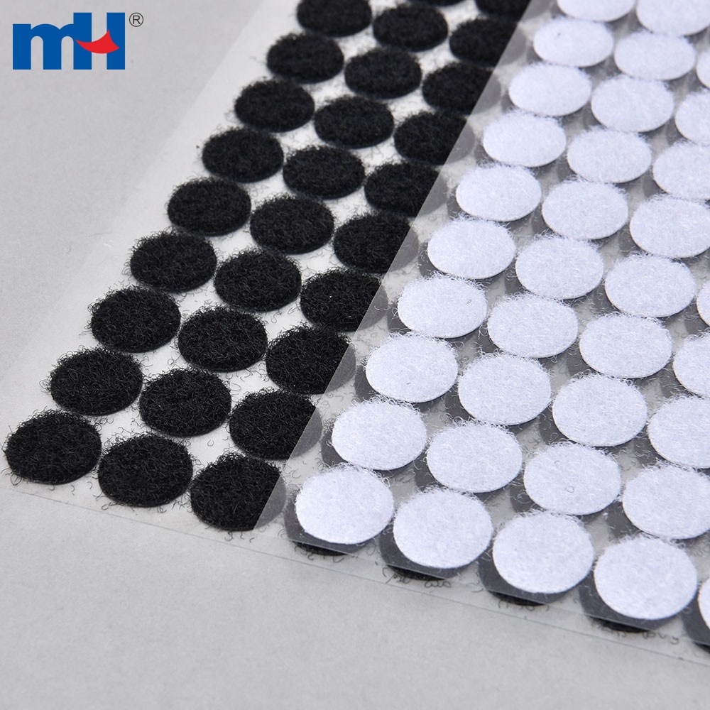16mm Selfadhesive Hook and Loop Dot Sticker Transparent