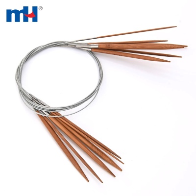 6pcs Fixed Wood Circular Knitting Needle