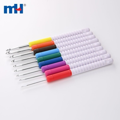 9Pcs Colorful Crochet Hook Knitting Set