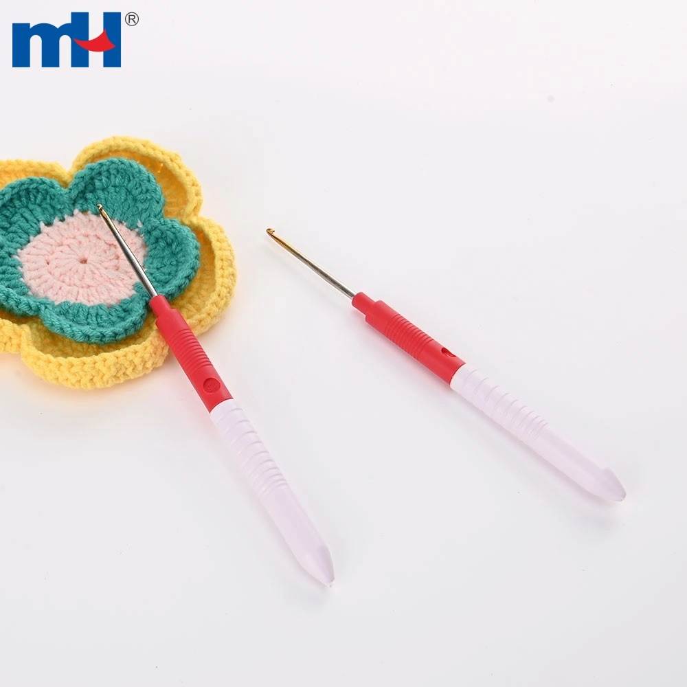 9 Types of Crochet Hook Knitting Set Gold Coated Hook Head