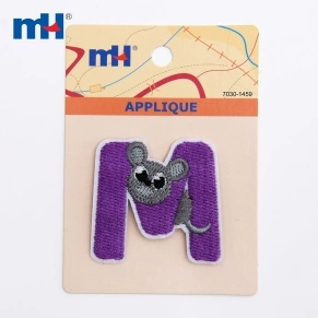 Patchs/Appliques Alphabet Animal M