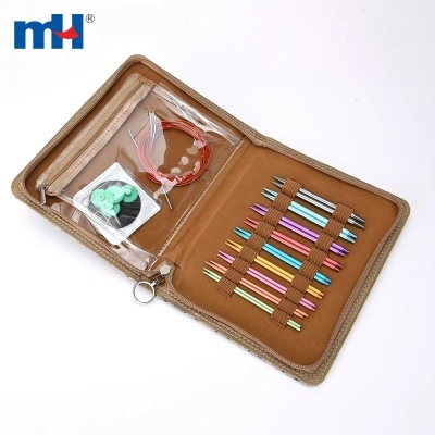 9 pairs Interchangeable Knitting Needles Set