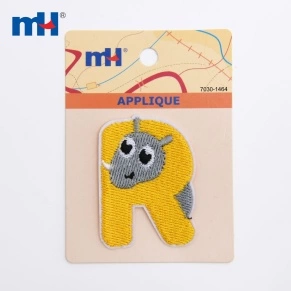 Parches del alfabeto R para planchar/coser