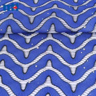 Tissu de dentelle de maille stratifiée