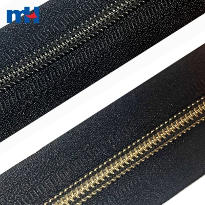 No.5 Nylon Zipper Vacuum Plated-Teeth O/E A/L