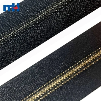 No.5 Nylon Zipper Vacuum Plated-Teeth O/E A/L