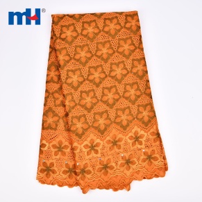 African Swiss Lace Material with Stone