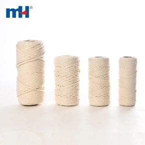 Cordon macramé en coton torsadé