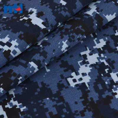 65% Polyester 35% Cotton Camo Ripstop TC Twill Fabric