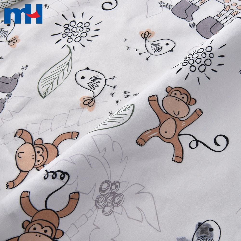 Polyester Graphics Cartoon Custom 100% Polyester Cartoon Design Printed Bed Sheet Fabric Duvet ...