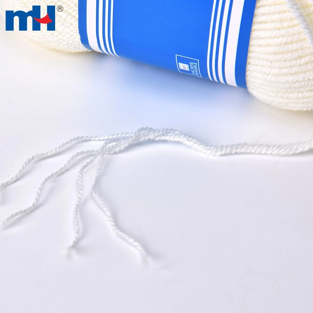 Fil de crochet à tricoter à la main en coton au lait doux lisse