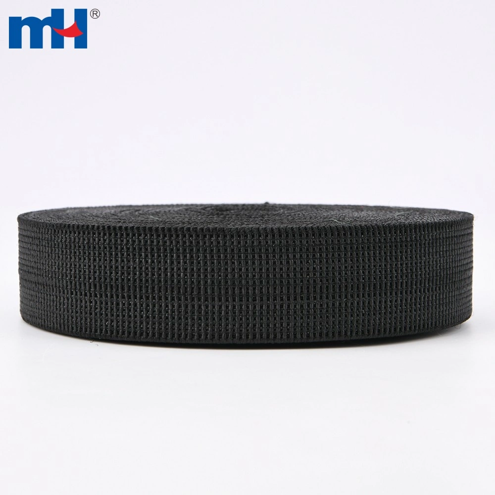 32mm PE Sofa Elastic for Furniture bing Strap Tape Black