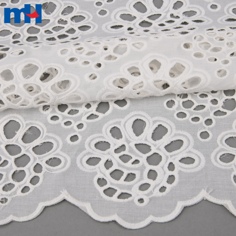 Broderie Anglaise Cotton Fabric Eyelet Lace