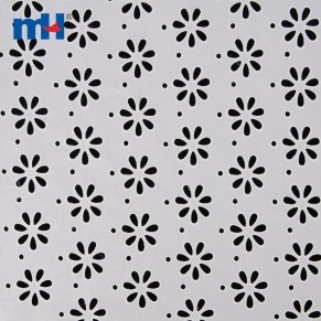 Laser Cut Eyelet Lace Fabric