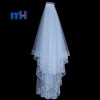 Double Layer Wedding Veil with Sparkle Edge