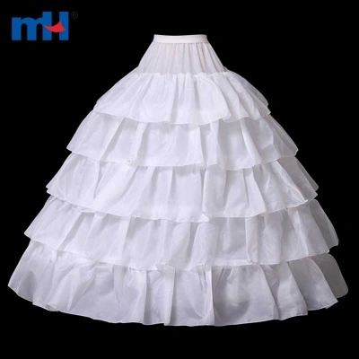 4 Hoop 5 Ruffles Layers Petticoat