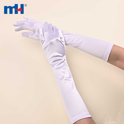 Below the Elbow Satin Bridal Gloves