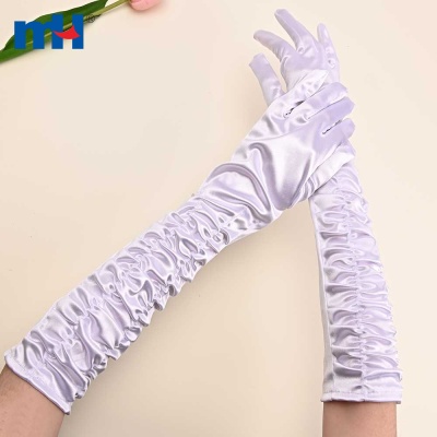 Stretchy Satin Wedding Gloves