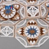 Octagon Ethnic Boho Embroidery Lace Fabric