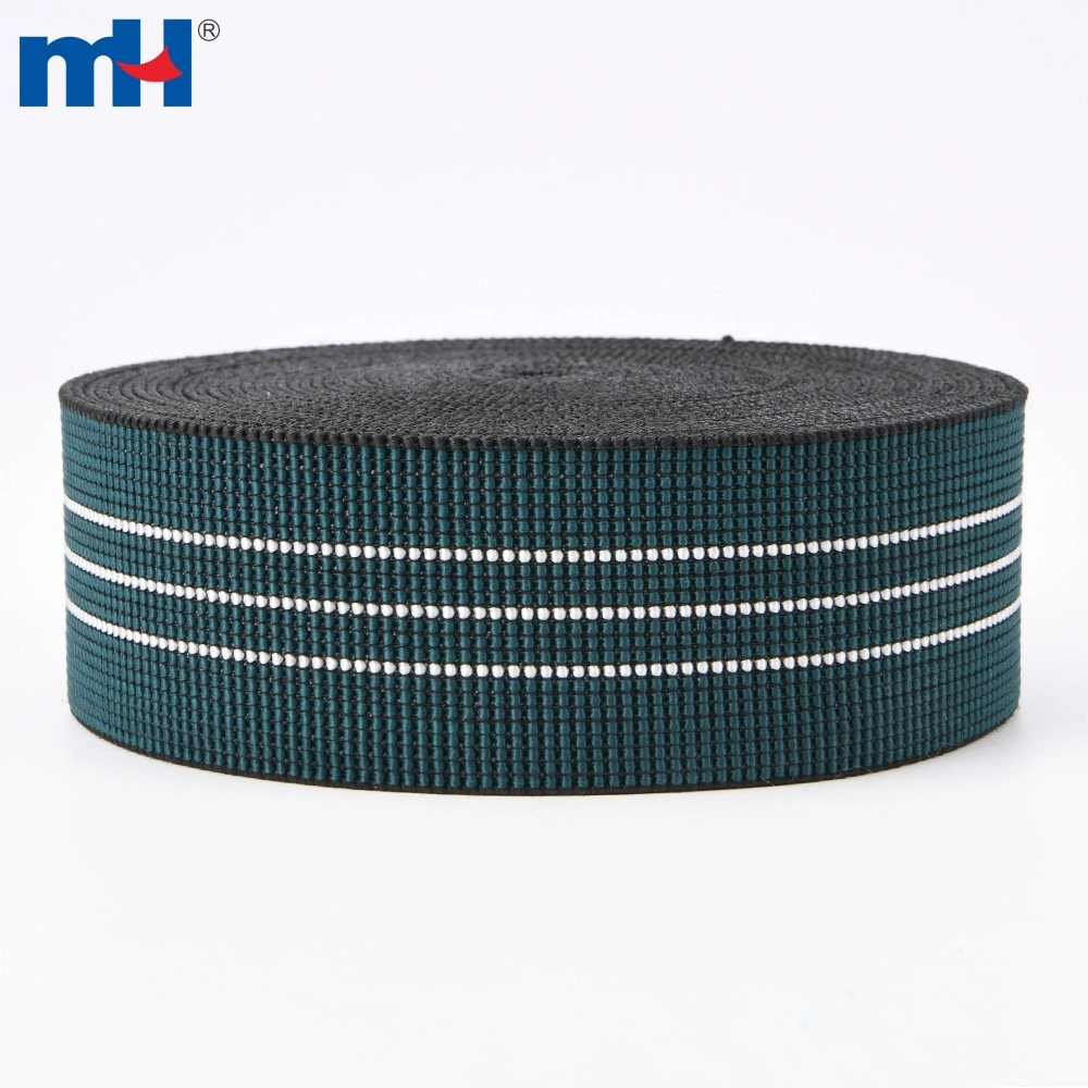 50mm Polypropylene Latex Sofa Elastic for Upholstery bing Tape