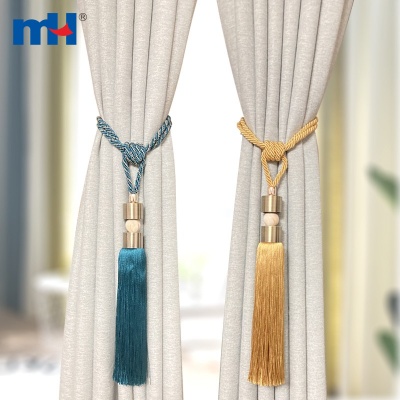 80cm Jade Metal Curtain Tassel Tiebacks