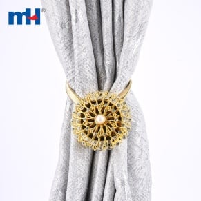 Crystal Magnetic Curtain Tieback with Stretchy Wire