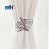 Metal Hollow Silver Leaf Curtain Clip