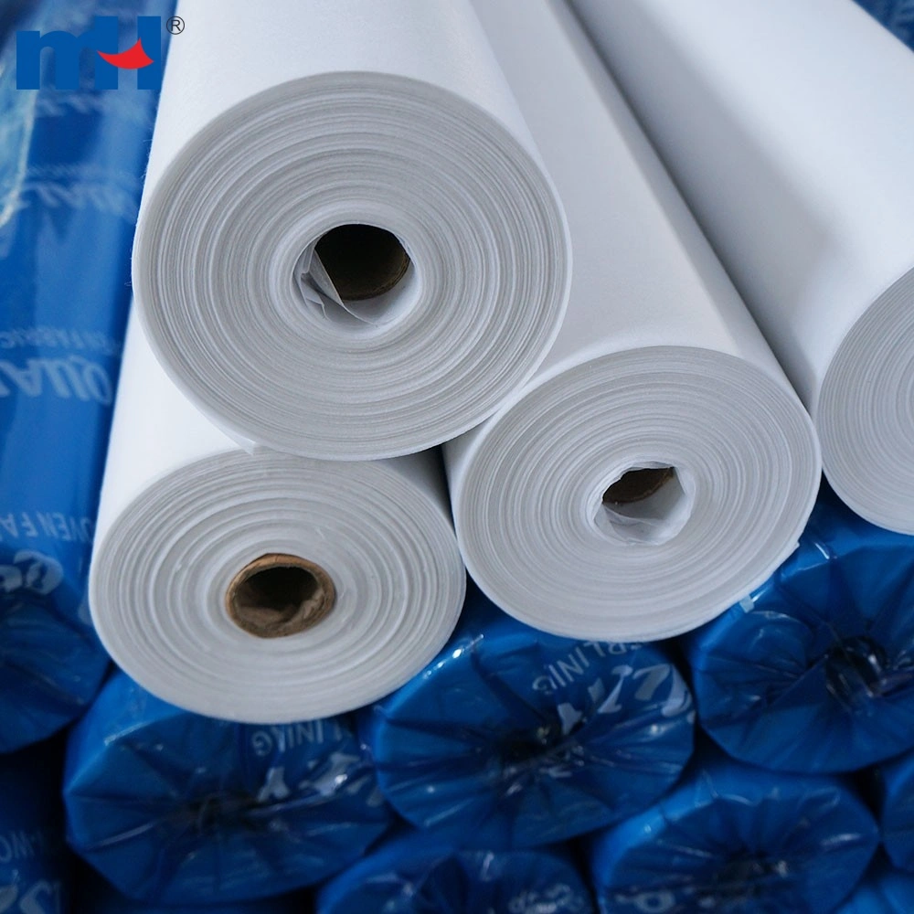 OEKOTEX 100 1035HF Nonwoven Hard Stiff Paper Fusing Interlining Fabric