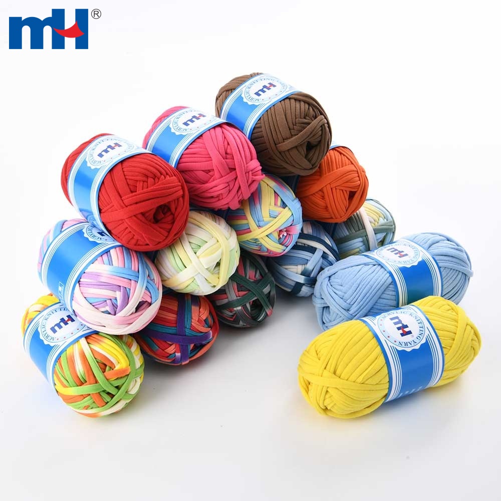 T Shirt Jersey Fabric Yarn for Crocheting & Knitting