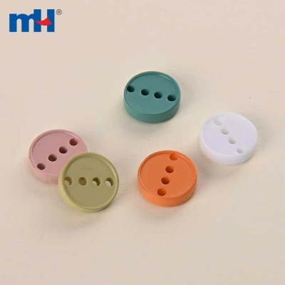 18L 4 Horizontal Holes Sewing Resin Shirt Button