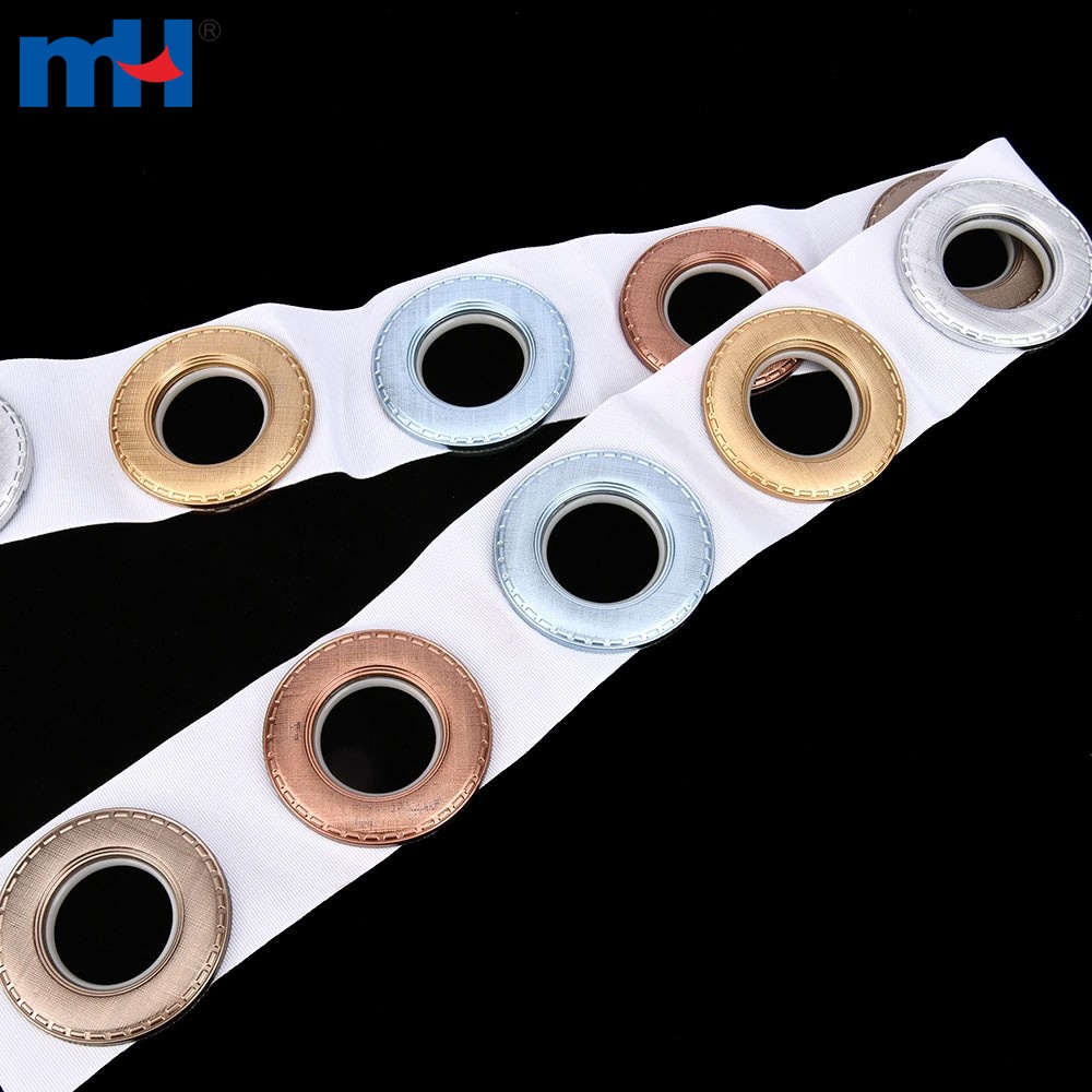 White Polyester Curtain Hole Eyelet Tape at Rs 6.4/meter in Surat | ID:  19723029873