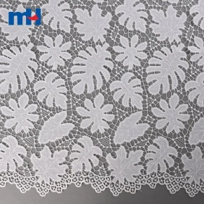 Tissu de dentelle découpé au laser Monstera Leaf
