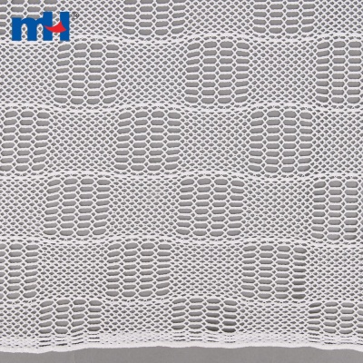 Tissu de dentelle de tricot de polyester