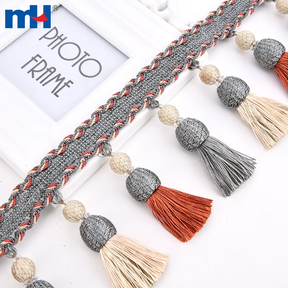 Pom Pom Curtain Fringe Trim Upholstery Decoration
