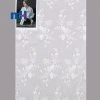 Dentelle de broderie 3D florale blanche