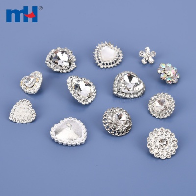 Clear Crystal Rhinestone Sewing Buttons