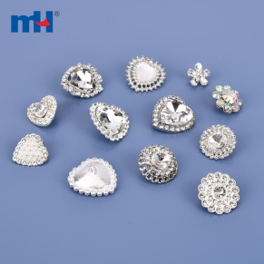 Clear Crystal Rhinestone Sewing Buttons