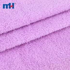 Tissu de serviette en polaire corail