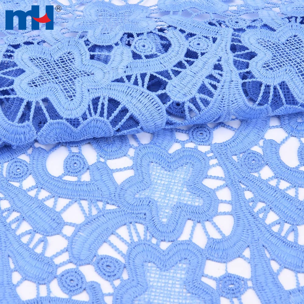Hollowed Guipure Lace Fabric for Bridal Dress