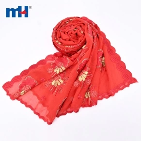 Foulard brodé de strass