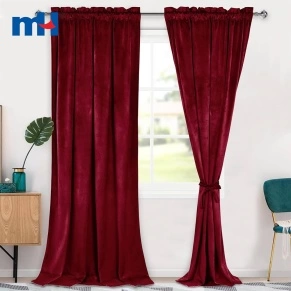 Tela de cortina de terciopelo holandés liso de 280 cm
