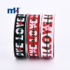 Cinta de grosgrain de poliéster con estampado de San Valentín de 25 mm